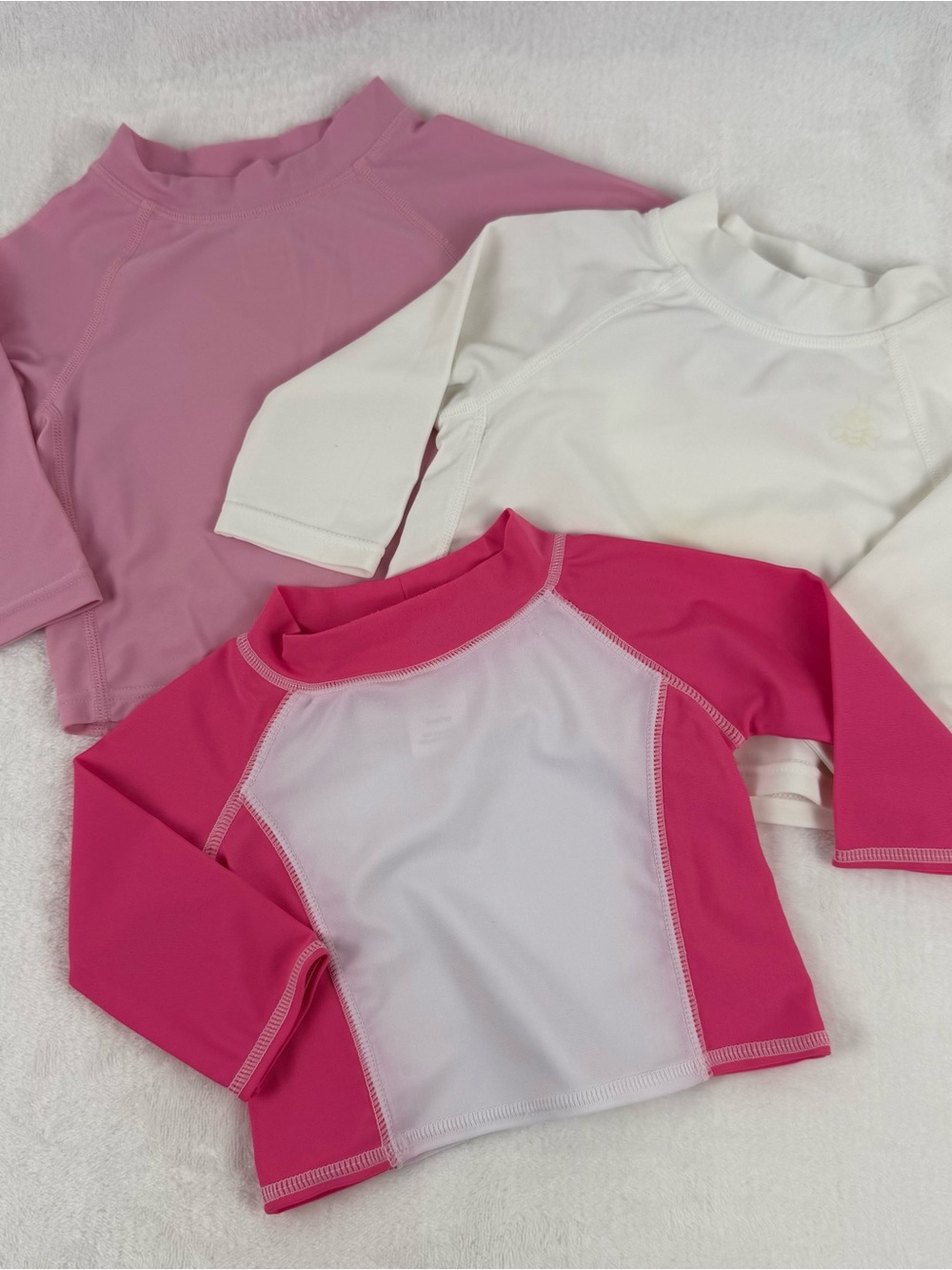 Baby Girl Swim Rash Guard Tops 6M Lot of 3 Green Sprouts iPlay UPF 50 Target